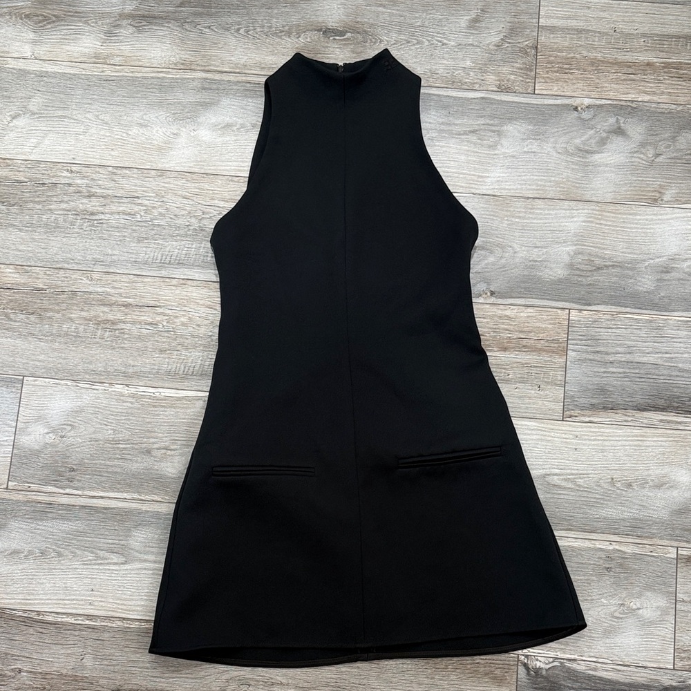Courreges Paris Elegant Black Sleeveless‎ Dress